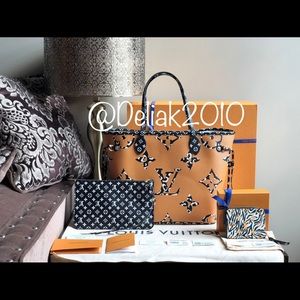 SOLD! NEW Louis Vuitton Jungle Neverfull Ivory SET